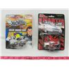 Image 1 : LOT OF 2 COLLECTOR CARS (HOT WHEELS, RACING CHAMPIONS) *NASCAR-COLOR CHANGES*