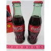 Image 3 : LOT OF 6 GREEN COCA-COLA BOTTLES (UNOPENED)