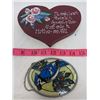 Image 2 : LOT OF 4 WINDOW DECORATIONS (3 X STAINED GLASS) *1 X HEART*