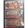 Image 1 : LOT OF 3-2 DOLLAR BILLS (1954, 74, 86) (CANADA)
