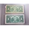 Image 4 : LOT OF 2-ONE DOLLAR BILLS (1937) *COYNE AND GORDON SIGNATURES* (CANADA)
