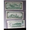 Image 5 : LOT OF 3- ONE DOLLAR BILLS (1954, 67, 73) *CANADA*