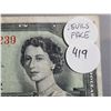 Image 2 : ONE DOLLAR BILL (COYNE TOWERS) *1954* (DEVILS FACE)  *CANADA*
