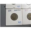 Image 2 : LOT OF 4 OLD GERMAN 10 PFENNIG COINS