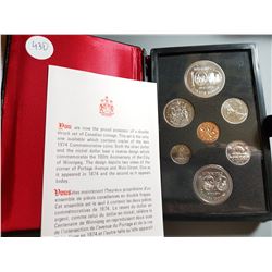 PROOF SET WITH SILVER DOLLAR (1974) *CANADA*