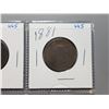Image 4 : LOT OF 3- LARGE PENNIES (1859, 76, 81) *CANADA*