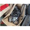 Image 7 : 4 VINTAGE PIPE WRENCHES ( 1 STAMPED MASSEY HARRIS)