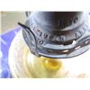 Image 2 : COAL OIL LAMP (AMBER GLASS) *METAL BASE*