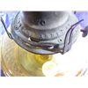 Image 3 : COAL OIL LAMP (AMBER GLASS) *METAL BASE*