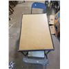 Image 2 : CHILDRENS TABLE & CHAIRS, 3 PIECE- FOLD UP