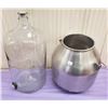Image 1 : GLASS CARBOID WITH STAINLESS STEEL MILK PAIL
