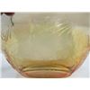 Image 5 : LOT OF 2 GLASS BOWLS (DEPRESSION ERA) *IRIS HERRING BONE 11.5" DIAMETER X 3" DEEP* (MARIGOLD 9.5" DI