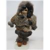 Image 2 : LOT OF 2 DOLLS (TRADITIONAL ABORIGINAL CLOTHES) *REAL FUR AND LEATHER* (COME WITH STANDS) *13" TALL*