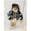 Image 3 : LOT OF 2 DOLLS (TRADITIONAL ABORIGINAL CLOTHES) *REAL FUR AND LEATHER* (COME WITH STANDS) *13" TALL*
