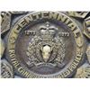 Image 5 : R.C.M.P. COMMEMORATIVE PLAQUE (WOOD) *1873-1973* (PROVINCIAL FLAGS) *13.25" DIAMETER X 1.5" DEEP*