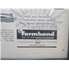 Image 3 : FRAMED "FARMHAND" ADVERTISEMENT (9.5" T X 11.5" L) *APRIL 1964*