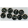 Image 2 : LOT OF 9-CENTENNIAL FIVE CENT COINS (CANADA) *1967*