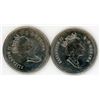 Image 2 : LOT OF 2-FIFTY CENT COINS (CANADA) *1996-97*