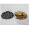 Image 1 : LOT OF 2 BELT BUCKLES (HORSE, PACIFIC 66)