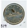 Image 1 : ONE DOLLAR COIN (CANADA) *1953* (SILVER)