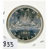 Image 1 : ONE DOLLAR COIN (CANADA) *1965* (SILVER)