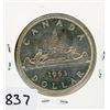 Image 1 : ONE DOLLAR COIN (CANADA) *1963* (SILVER)