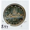 Image 1 : ONE DOLLAR COIN (CANADA) *1960* (SILVER)