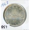 Image 1 : ONE DOLLAR COIN (CANADA) *1963* (SILVER)