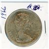 Image 2 : ONE DOLLAR COIN (CANADA) *1966* (SILVER)