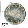 Image 1 : ONE DOLLAR COIN (CANADA) *1963* (SILVER)