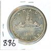 Image 1 : ONE DOLLAR COIN (CANADA) *1965* (SILVER)