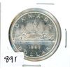 Image 1 : ONE DOLLAR COIN (CANADA) *1963* (SILVER)