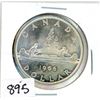 Image 1 : ONE DOLLAR COIN (CANADA) *1966* (SILVER)