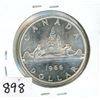 Image 1 : ONE DOLLAR COIN (CANADA) *1966* (SILVER)