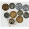 Image 1 : LOT OF 10 TOKENS (ASSORTED YEARS, DATES, AND ENTITIES)