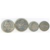 Image 1 : LOT INCLUDING 2-TWENTY FIVE CENT COINS AND 2-TEN CENT COINS (CANADA) *1967-68*