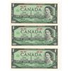 Image 1 : LOT OF 3 ONE DOLLAR BILLS (CENTENNIAL) *CANADA* (1867-1967)
