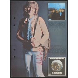 Mick Taylor Signed 6x9 Photo (JSA ALOA)