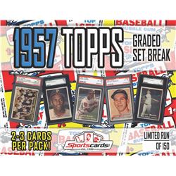 1957 TOPPS BASEBALL GRADED SET BREAK! - Mystery Box - (2 or 3) GRADED Cards Per Pack!