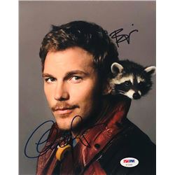 Chris Pratt  Bradley Cooper Signed "Guardians of the Galaxy" 8x10 Photo (PSA COA)