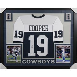 Amari Cooper Signed Dallas Cowboys 35x43 Custom Framed Jersey (JSA COA)