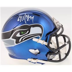 Marshawn Lynch Signed Seattle Seahawks Chrome Mini Speed Helmet (Radtke COA)