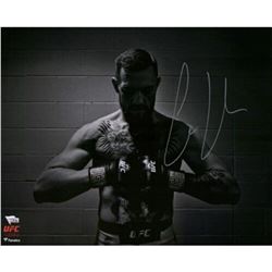 Conor McGregor Signed UFC "Black  White" 16x20 Photo (Fanatics Hologram)