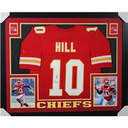 Tyreek Hill Signed Kansas City Chiefs 35x43 Custom Framed Jersey (JSA COA)