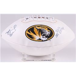 Michael Sam Signed Missouri Tigers Logo Football Inscribed "2013 SEC DPOY" (Radtke COA)