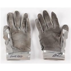 Austin Meadows Signed Pair of Game-Used Under Armour Batting Gloves (Radtke COA)
