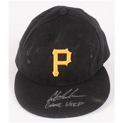 Austin Meadows Signed Pittsburgh Pirates Game-Used New Era Hat Inscribed "Game-Used" (Radtke COA)