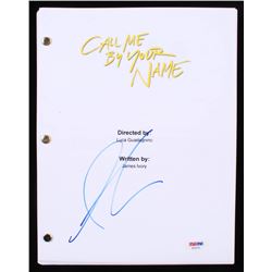 Armie Hammer Signed "Call Me by Your Name" Movie Script (PSA COA)