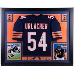 Brian Urlacher Signed Chicago Bears 35x43 Custom Framed Jersey (JSA COA)