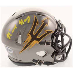 N'Keal Harry Signed Arizona State Sun Devils Chrome Speed Mini Helmet (Beckett COA)